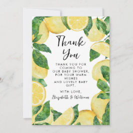 Lemon Baby Shower Tack Kort