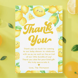 Lemon Baby Shower Tack Kort