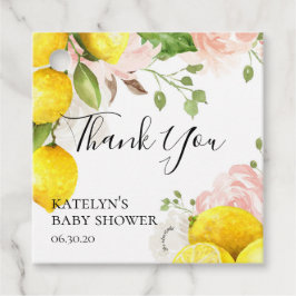 Lemon Baby Shower Tack Party Märkre Gåvor Etiketter