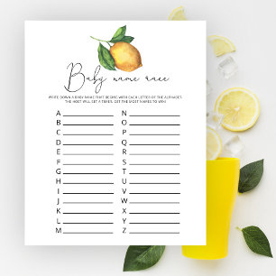 Lemon babydusch Baby namn tävling