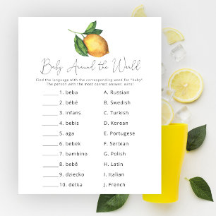 Lemon babydusch Baby värld runt