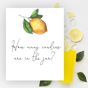 Lemon babydusch Gissa hur många kaniner. Poster