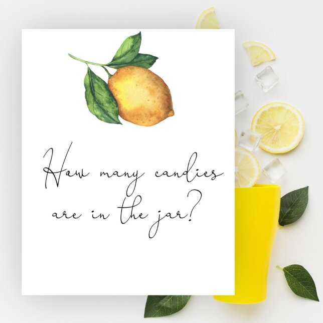 Lemon babydusch Gissa hur många kaniner. Poster (Skapare uppladdad)