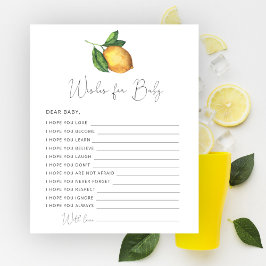 Lemon babydusch Önskemål för baby