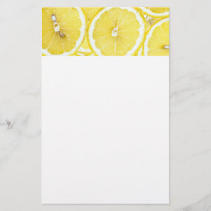 Lemon-bakgrund Brevpapper