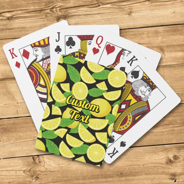 Lemon-bakgrund Casinokort (Skapare uppladdad)
