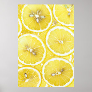 Lemon-bakgrund Poster