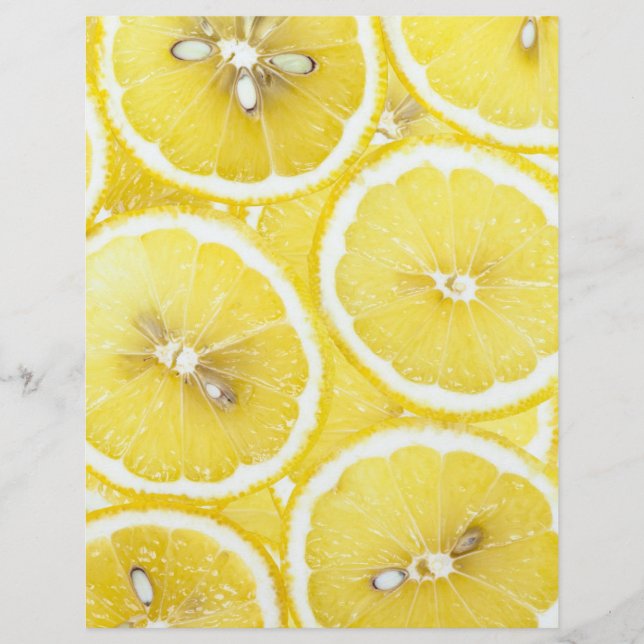 Lemon-bakgrund Reklamblad (Framsidan)