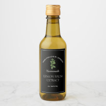 Lemon Balm Extract-etikett