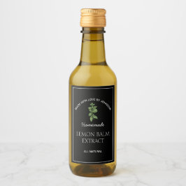 Lemon Balm Extract-etikett Vinetikett