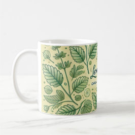 Lemon Balm Tea Design AI art Kaffemugg