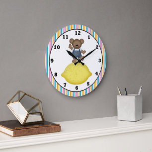 Lemon Bear Kitchen-klocka Stor Klocka