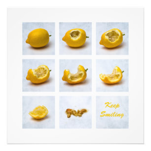 Lemon - Behålla Smiling Fototryck