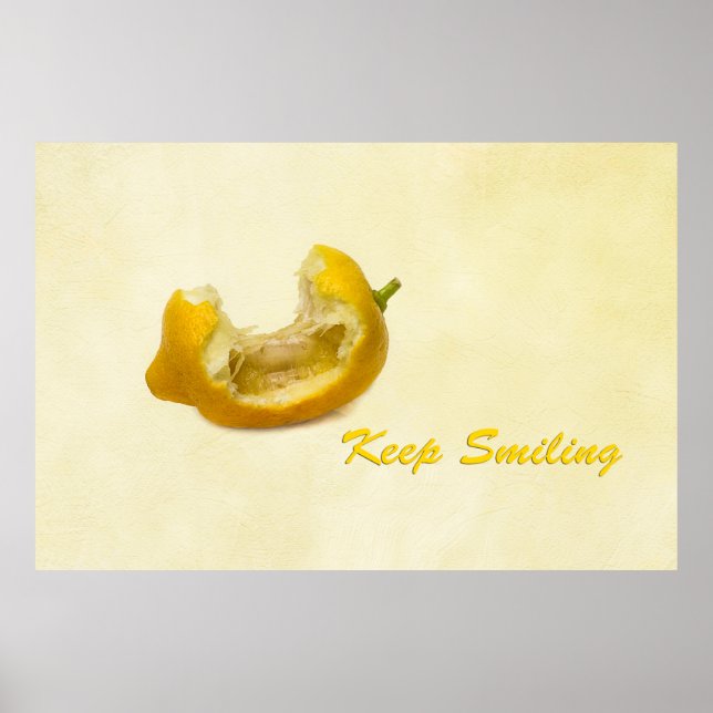Lemon - Behålla Smiling Poster (Framsidan)