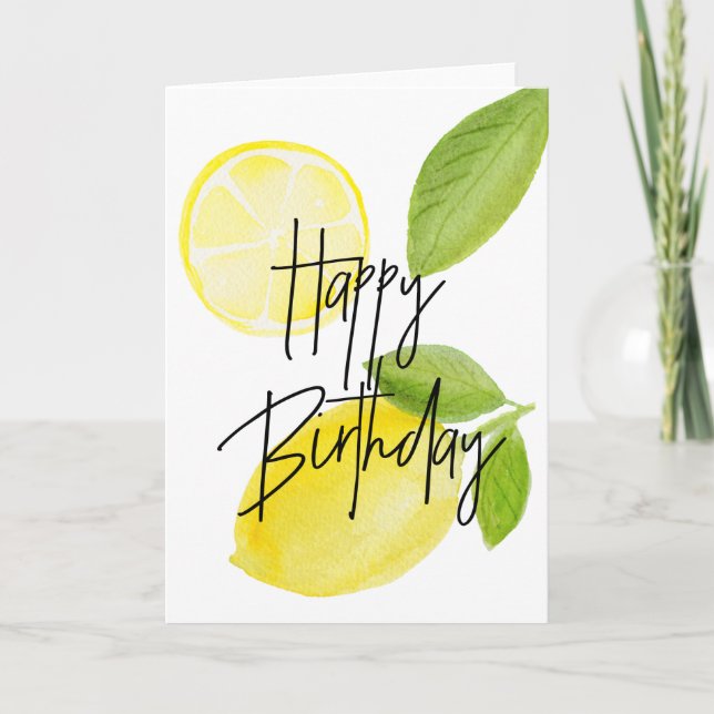 Lemon Birthday-kort Kort (Framsida)