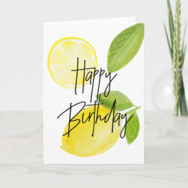 Lemon Birthday-kort Kort