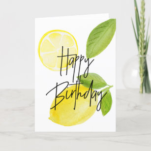 Lemon Birthday-kort Kort