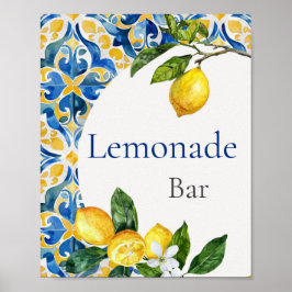 Lemon Birthday Lemonade Pub Poster