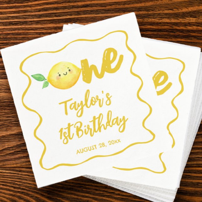 Lemon Birthday Pappersservett (Skapare uppladdad)