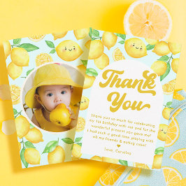Lemon Birthday Tack Kort