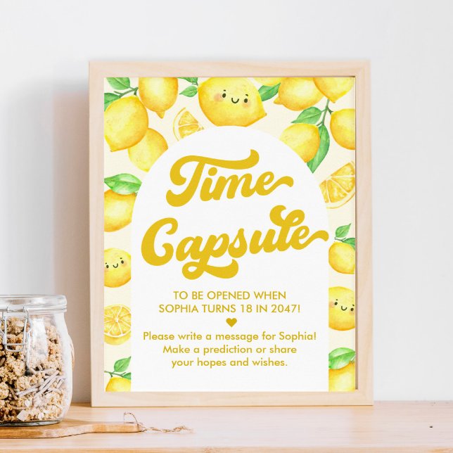 Lemon Birthday Time Capsule Game Poster (Skapare uppladdad)