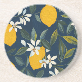 Lemon Blommar Mediterranean Sandstone Underlägg