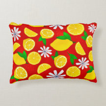 Lemon Blommar Pillow Cover
