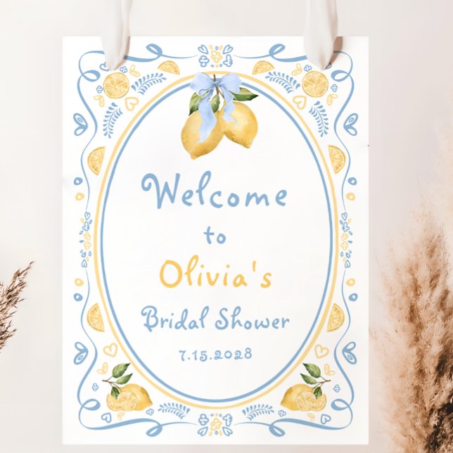 Lemon Blommigt Italy Bow Möhippa Welcome Foa Poster (Skapare uppladdad)