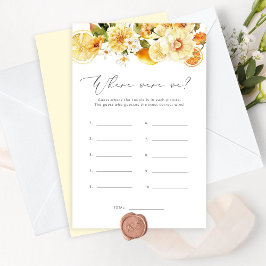 Lemon blommigt Var var vi möhippa-spel?