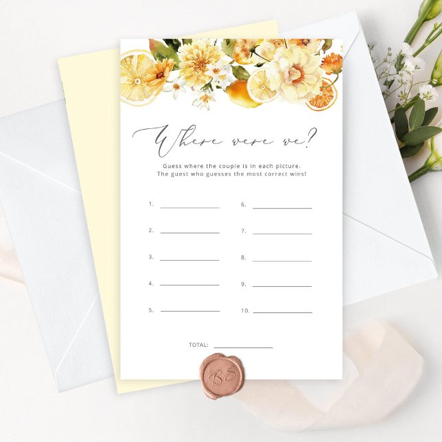 Lemon blommigt Var var vi möhippa-spel? (Skapare uppladdad)