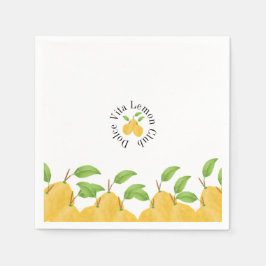 Lemon Bloom Kollektion Pappersservett
