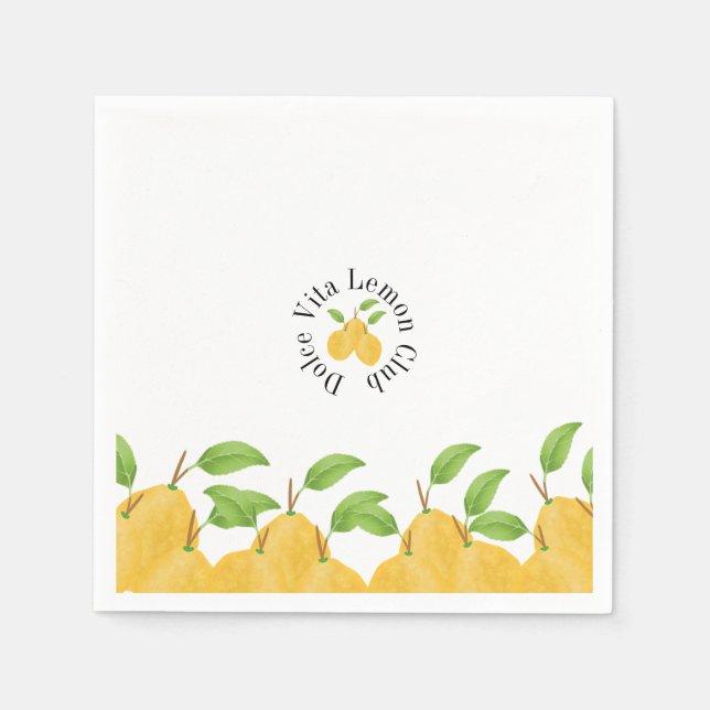 Lemon Bloom Kollektion Pappersservett (Framsidan)