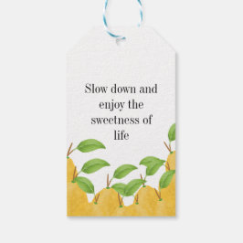 Lemon Bloom Kollektion Presentetikett