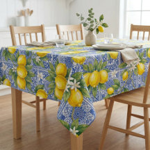 Lemon Blue Fransk Landstil Vattenfärg Flisa 