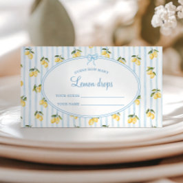 Lemon Blue Italiana Gissa hur många citrondroppar Tilläggskort