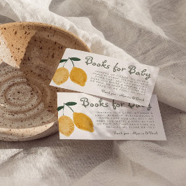 Lemon Bokar för babyskor Baby Bibliotek Tilläggskort