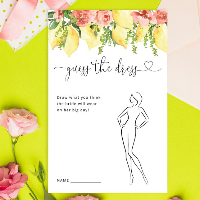 Lemon Botanical Gissa Dress Möhippa Game (Skapare uppladdad)