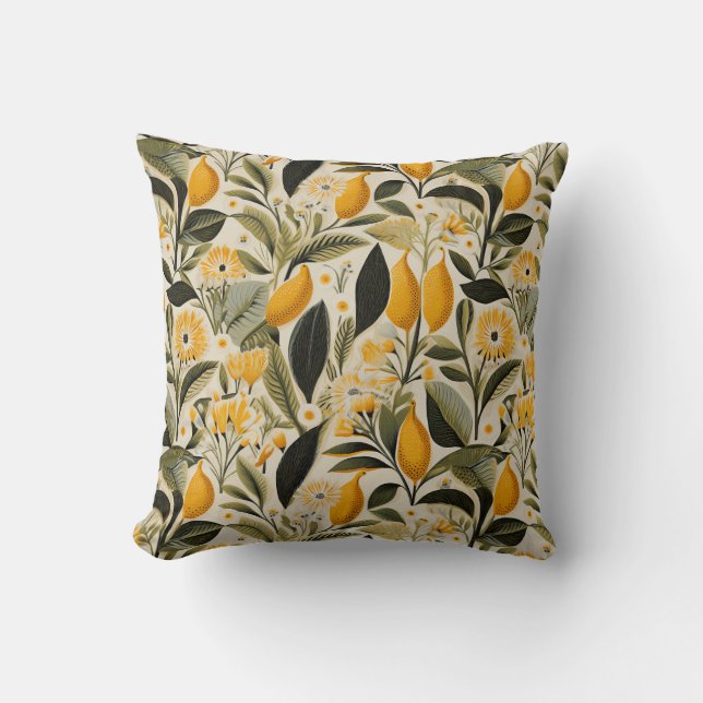 Lemon Botanical Grove Kudde (Framsida)