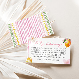 Lemon & Bows Girls Böcker för Baby Bibliotek Tilläggskort