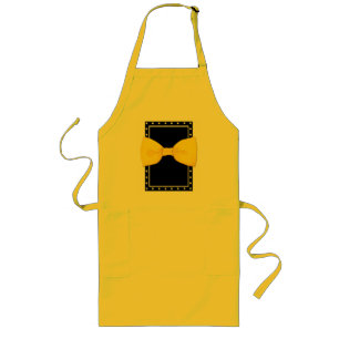 Lemon Bowtie Apron Långt Förkläde