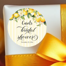 Lemon Branch Medelhavet Sommar Bröllopsfest