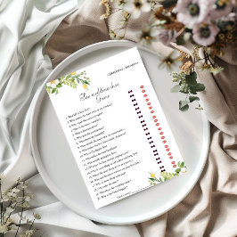 Lemon Bride & Groom Möhippa Game Card Meddelande