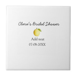 Lemon bröllopsfest modern enkel minimal rustic b kakelplatta