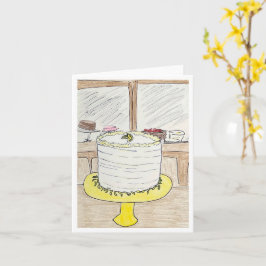 Lemon Cake Födelsedag Kort