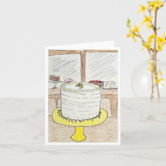 Lemon Cake Födelsedag Kort