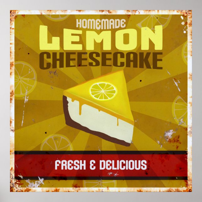 Lemon Cheesecake Poster (Framsidan)