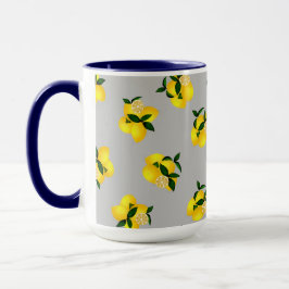 Lemon Chic Grått Design Mugg