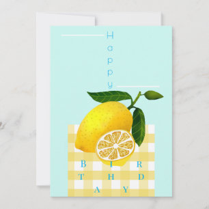 Lemon Chic Grattis på födelsedagen Julkort