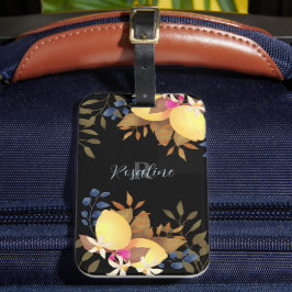 Lemon Chic Monogram Black Bagagebricka