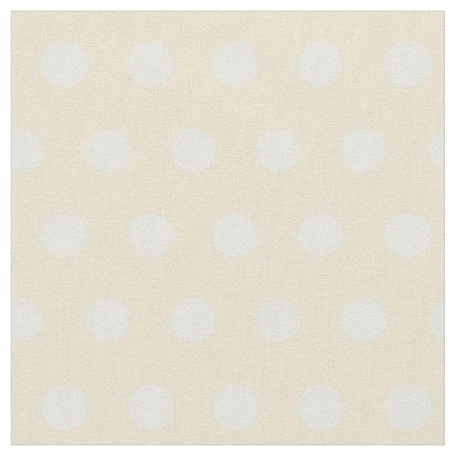Lemon Chiffon gult polka dots Tyg (Närbild)